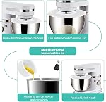 Pouring Shield and Mixer Bowl Cover (for Stainless Steel Bowls Only) Compatible with Kitchenaid 6-7QT Bowl-Lift Stand Mixers, Splatter Guard Lids for Stainless Steel Mixer Bowl
