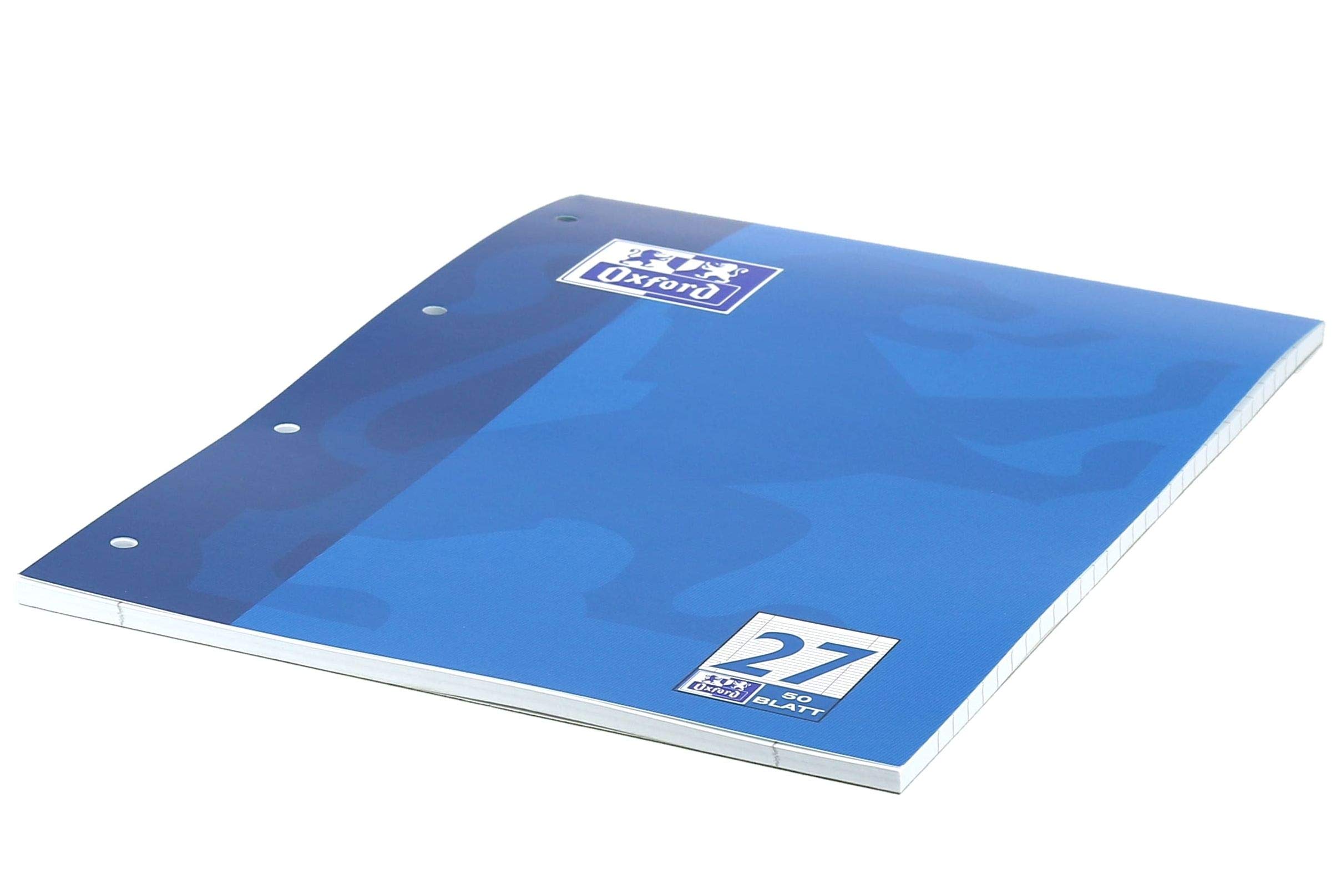 OXFORD Collegeblock DUO touch Lineatur 27/28 liniert und kariert DIN A4 Innen- und Außenrand, 1 Block >> büroshop24