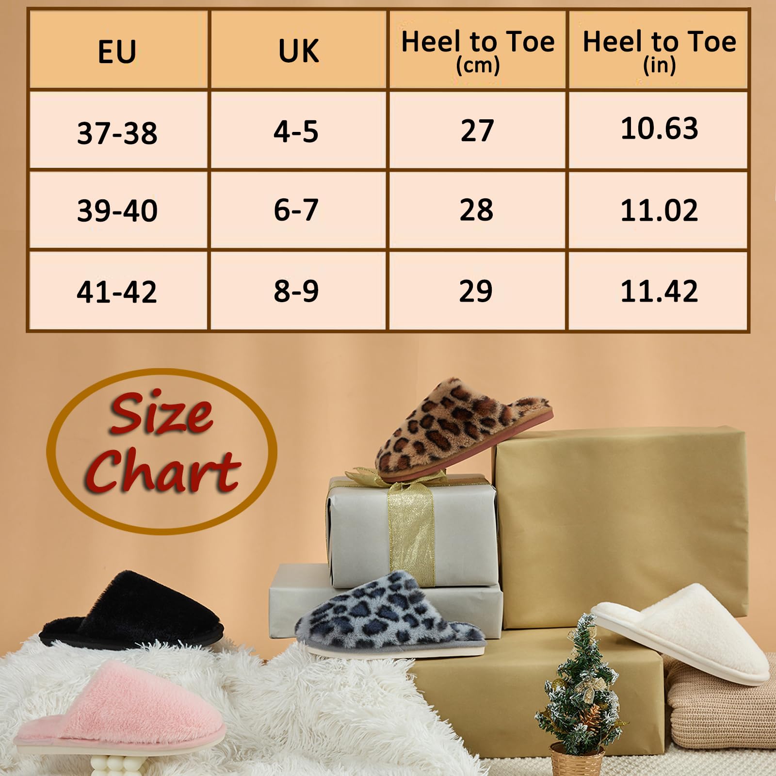 Pantofole Donna Uomo Invernali Ciabatte Pelose Peluche Calde with Memory Foam Imbottite Casa Antiscivolo Mocassino Scarpe Morbide Comode Unisex Eleganti