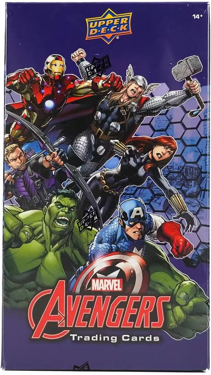 Upper Deck 2024 Marvel Avengers Trading Cards Caja de pasatiempo exclusiva
