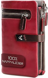 Echtleder Geldbörse Damen mit RFID-Schutz