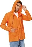 Men's Rain Jacket Waterproof and Lightweight Raincoat Outdoor for Hiking Jacket