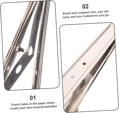 Miniatura 8 de SUPVOX Caja de suministros de papel, tarjeta, círculo, planificador de mano, manualidades, perforador para el hogar, tira estacionaria, agujero de