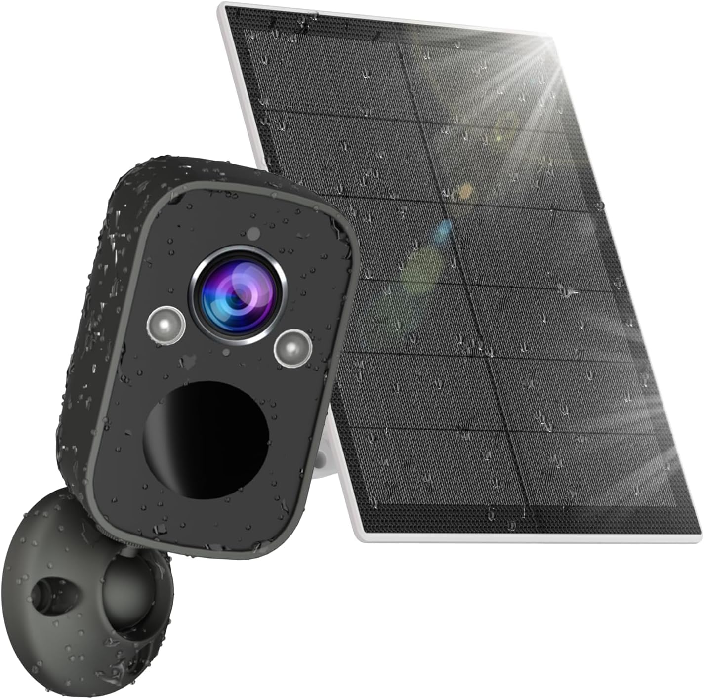 Amazon.com : Rraycom Wireless Solar Security Camera Outdoor with Siren ...