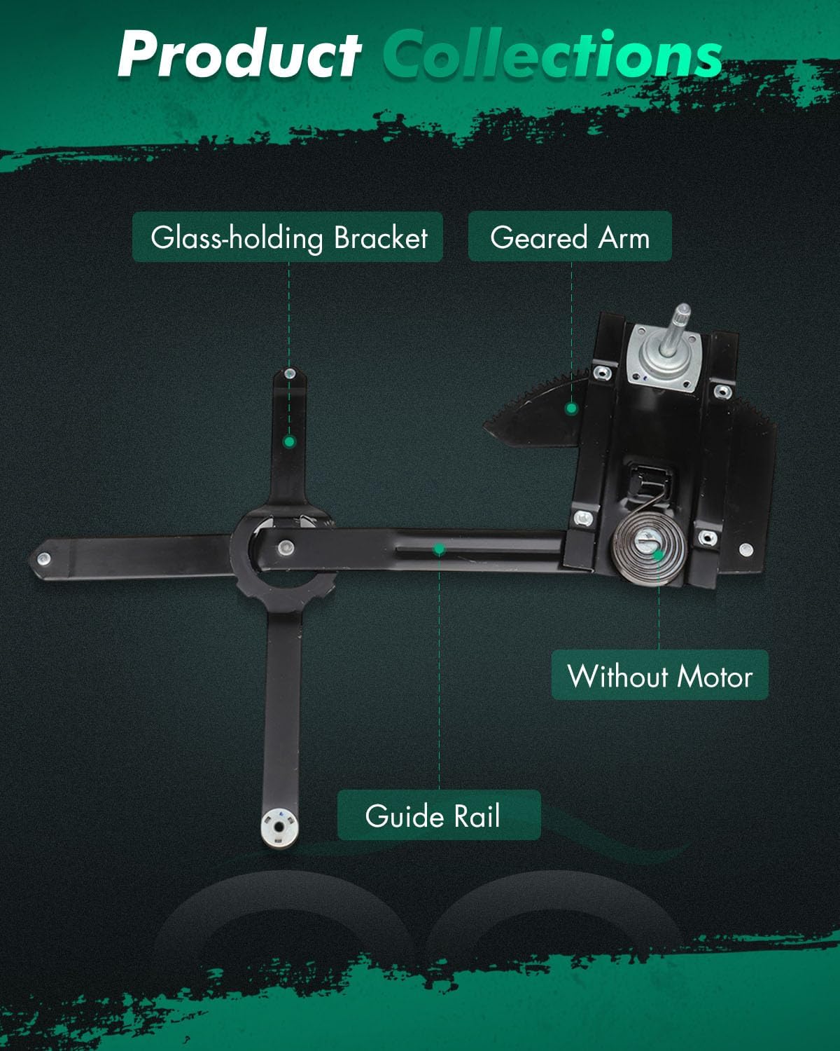 SCITOO Front Left Driver Side Power Window Regulator Without Motor Replacement for 1987-1991 for Chevrolet for Blazer,1977-1986 for Chevrolet for C10