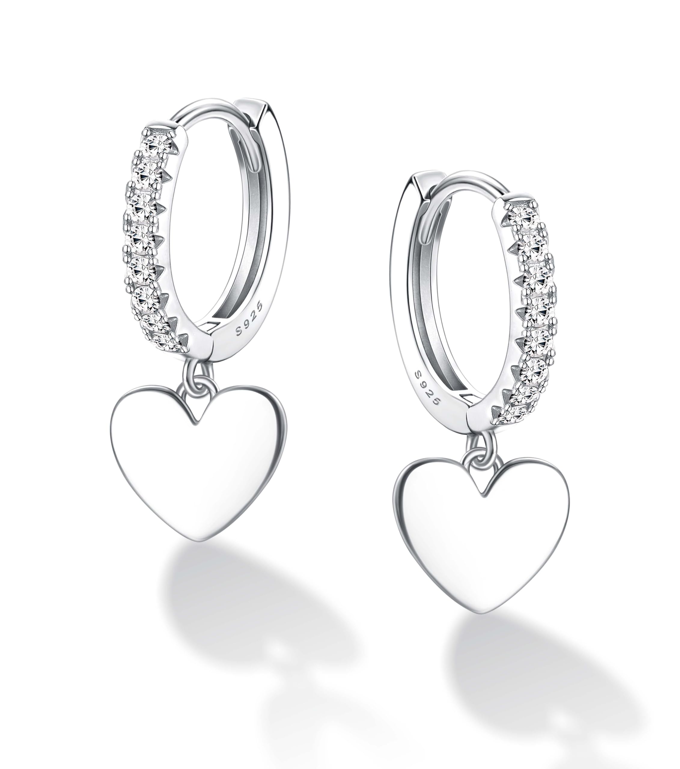 Chriscoco 4 paires de petites créoles argentées pour femmes boucle hypoallergéniques filles Huggie étoile cœur papillon zircon cubique ensemble oreille Chriscoco 4 paires de petites créoles argentées pour femmes boucle hypoallergéniques filles Huggie étoile cœur papillon zircon cubique ensemble oreille