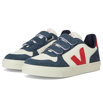 VEJA Kids Small V 10 Chromefree (Little Kid/Big kid) Kids Shoes Pure/Pekin/Nautico