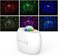 Vista 4 de Proyector de galaxia, proyector de estrellas, proyector de luz nocturna con altavoz, proyector de luces del norte para dormitorio, sala