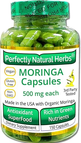 Son 150cápsulas. Nuestra Moringa está hecha de hojas de moringa orgánica certificada.