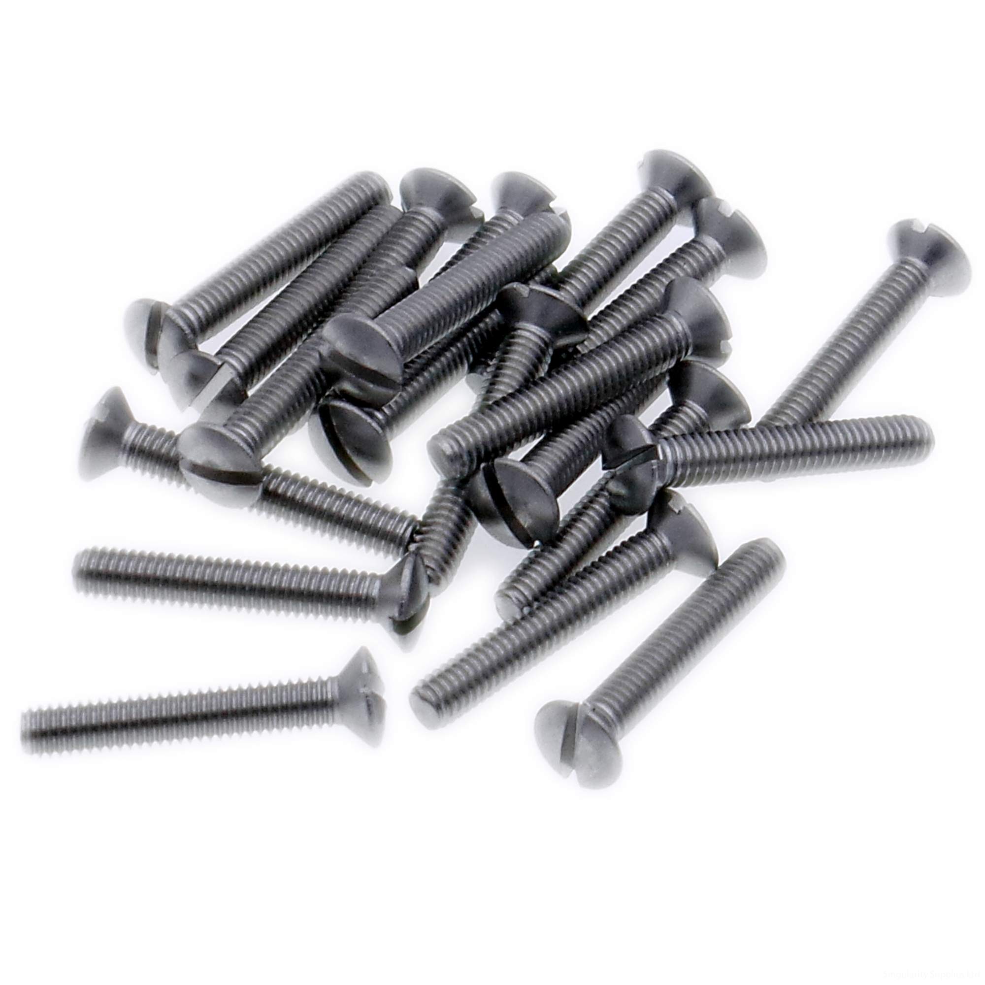 Singularity Supplies M4 (4Mm X 5Mm) Slot Raised Countersunk Machine Screw (Bolt) - Stainless Steel (A2) (Pack Of 20)