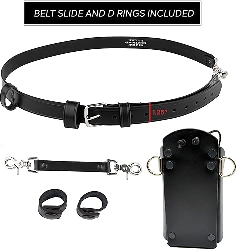 Miniatura 4 de Paquete de bomberos correa antideslizante para correa de radio, correa de radiocinturón, soporte de radio de bombero mejorado con remaches de metal