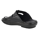 Medifeet Toe Ring Highway Flat Sandals || Slide Sandals || Outdoor Sandals || Highway Sandals || Cushion Slip-On Sandals For Men's (BLACK, 8) gallery image