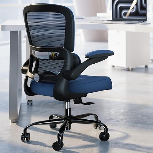 Miniatura 11 de TRALT Silla de oficina – Silla de escritorio ergonómica con soporte lumbar ajustable, silla de computadora de malla, sillas ejecutivas para oficina
