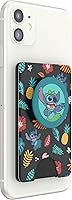 Vista 3 de Cartera para teléfono PopSockets con soporte expandible, tarjetero, Disney - Patrón Aloha de Stitch