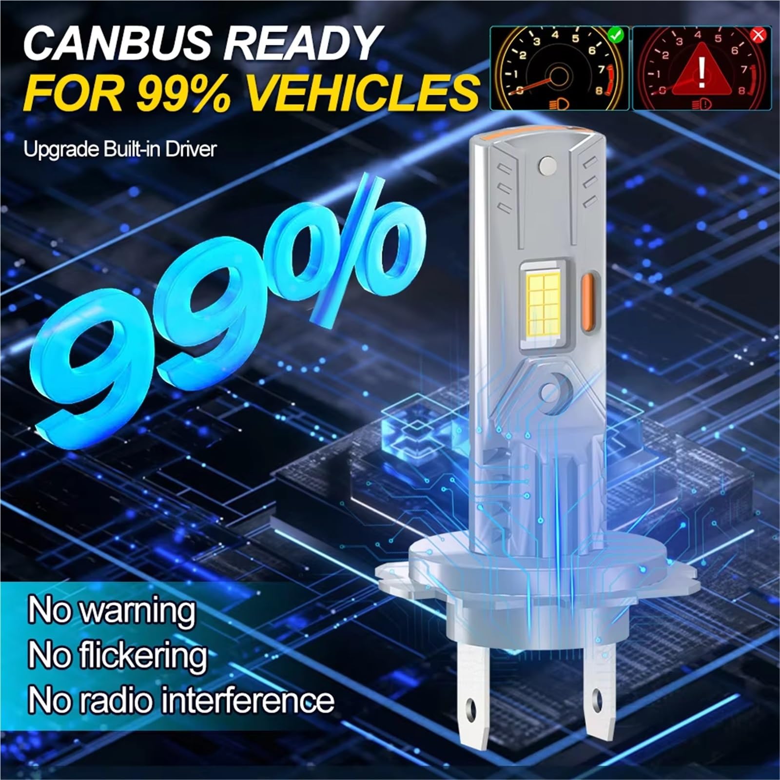 Phare Avant De Moto Pour BMW S1000rr S1000xr 2009 2010 2011 2012 2013 2014 2015-2018 Ampoule De Phare De Moto LED 12V 15000LM Lampe Phare De Scooter Feux De Croisement(2PCS)