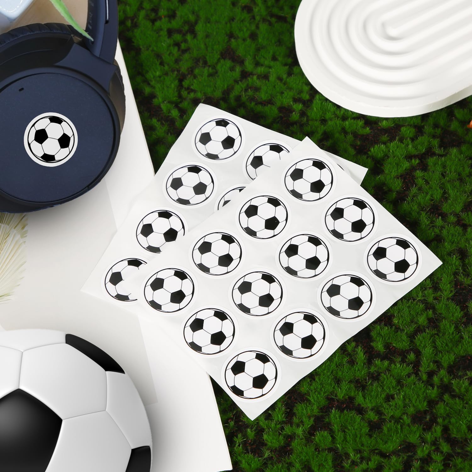 Adesivi Sportivi Vinile 100 Adesivi Calcio AOWDIAO - Palloni Per Bambini E Appassionati 100 Sticker Tema Calcio Per Bambini - Foto 9