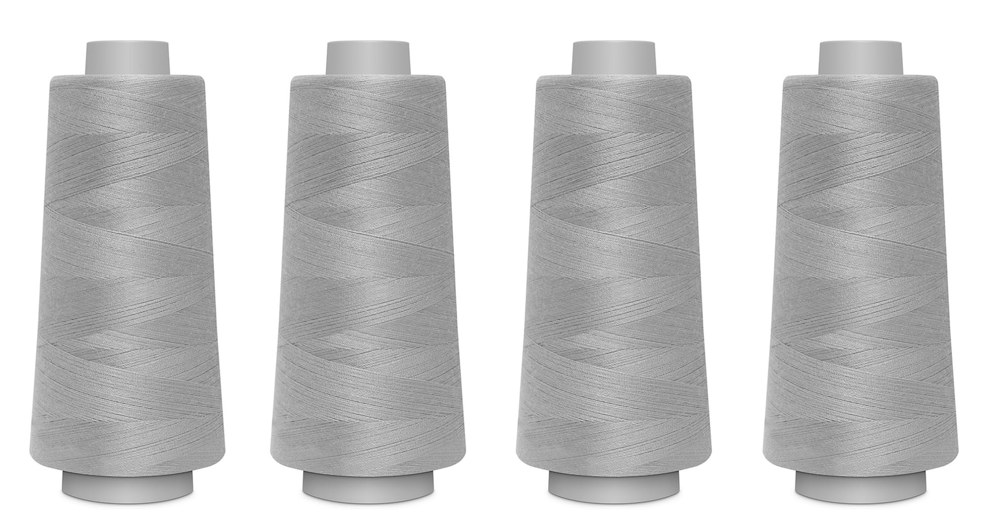 Gütermann Grey 4 X Gutermann Toldi Lock Overlocking Thread - 2500M Cones