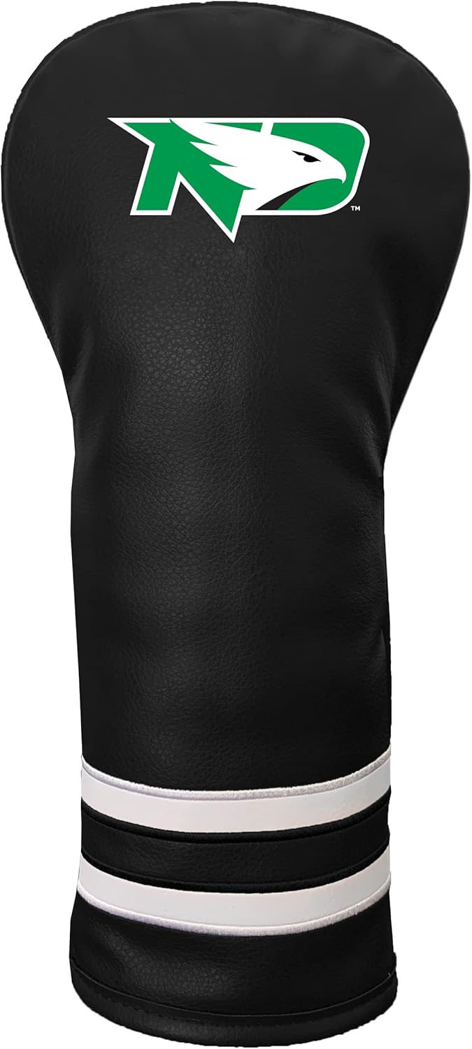 Team Golf NCAA North Dakota Vintage Fairway Headcover (Color) - Printed Team Golf NCAA Vintage Fairway Headcover (Printed), Fits All Fairway, Hybrid and Utility Clubs