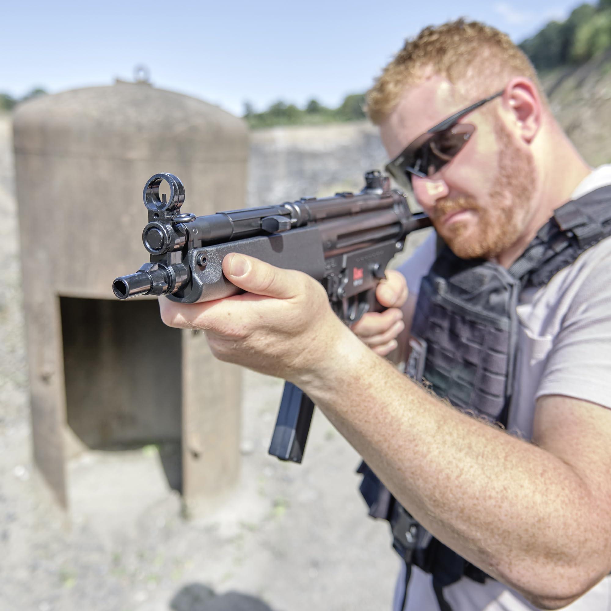 Umarex Airsoft Gewehr MP5 A5, elektrische Full-Auto Softairwaffe, Pistole mit < 0,5 Joule, für 6 mm BB Kugeln, voll automatisch