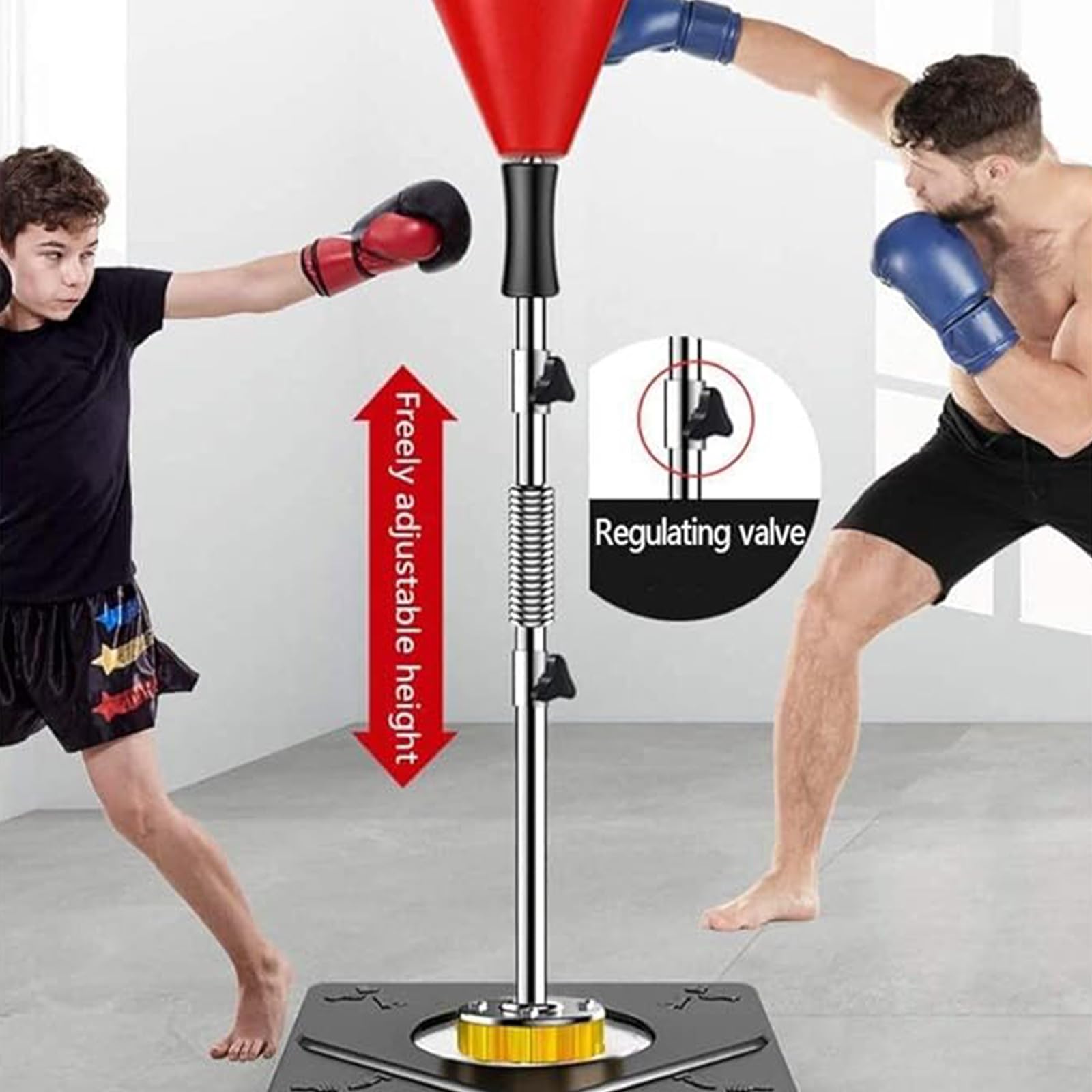 Boxing Speed Reflex Ball, Höhenverstellbare Trainingstasche für Erwachsene und Kinder