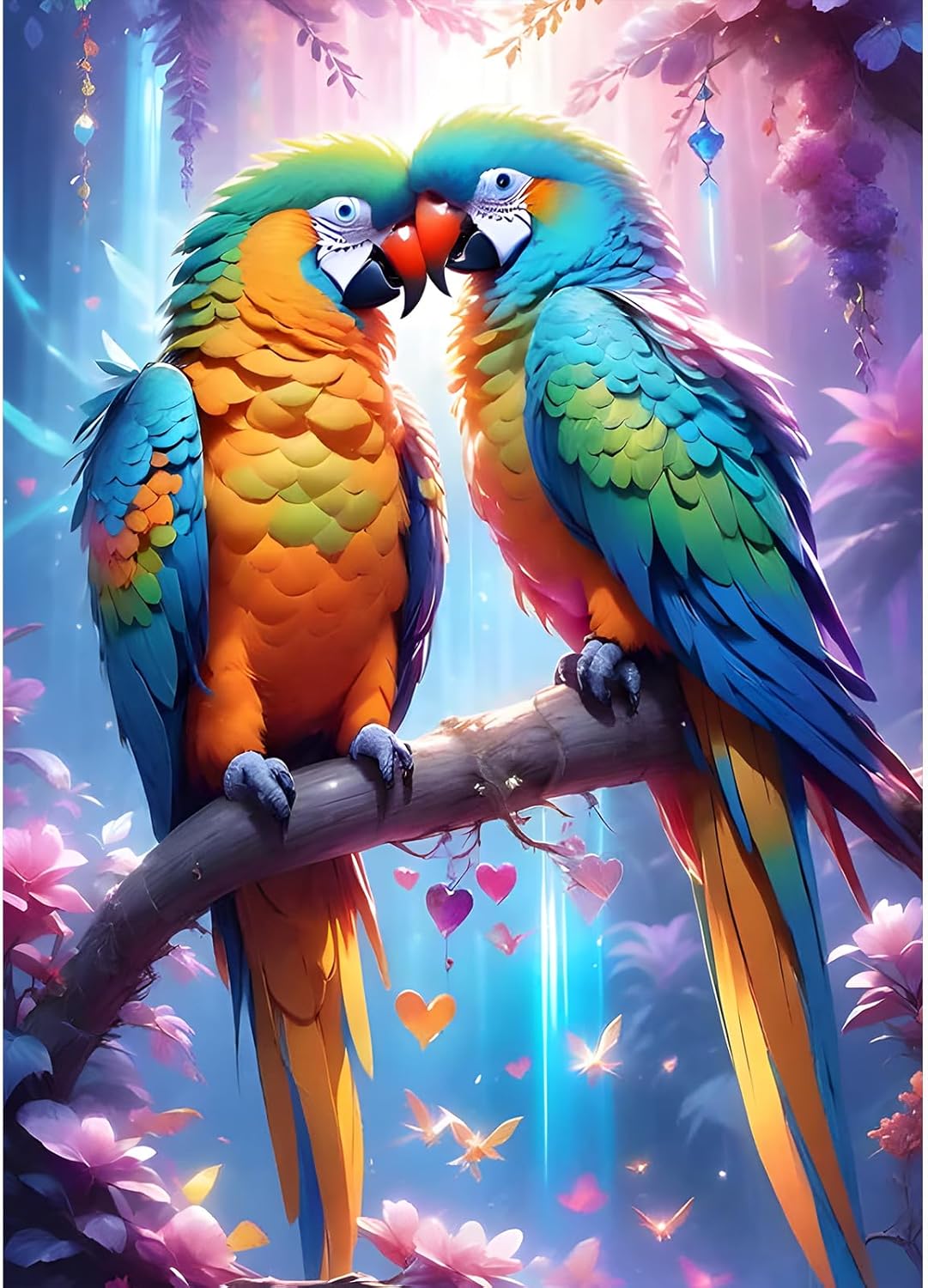 DPHERO Kit Diamond Painting Uccello Blu – 5D Fai Da Te Con Tela Impermeabile, 12x16 Pollici, Per Adulti E Principianti