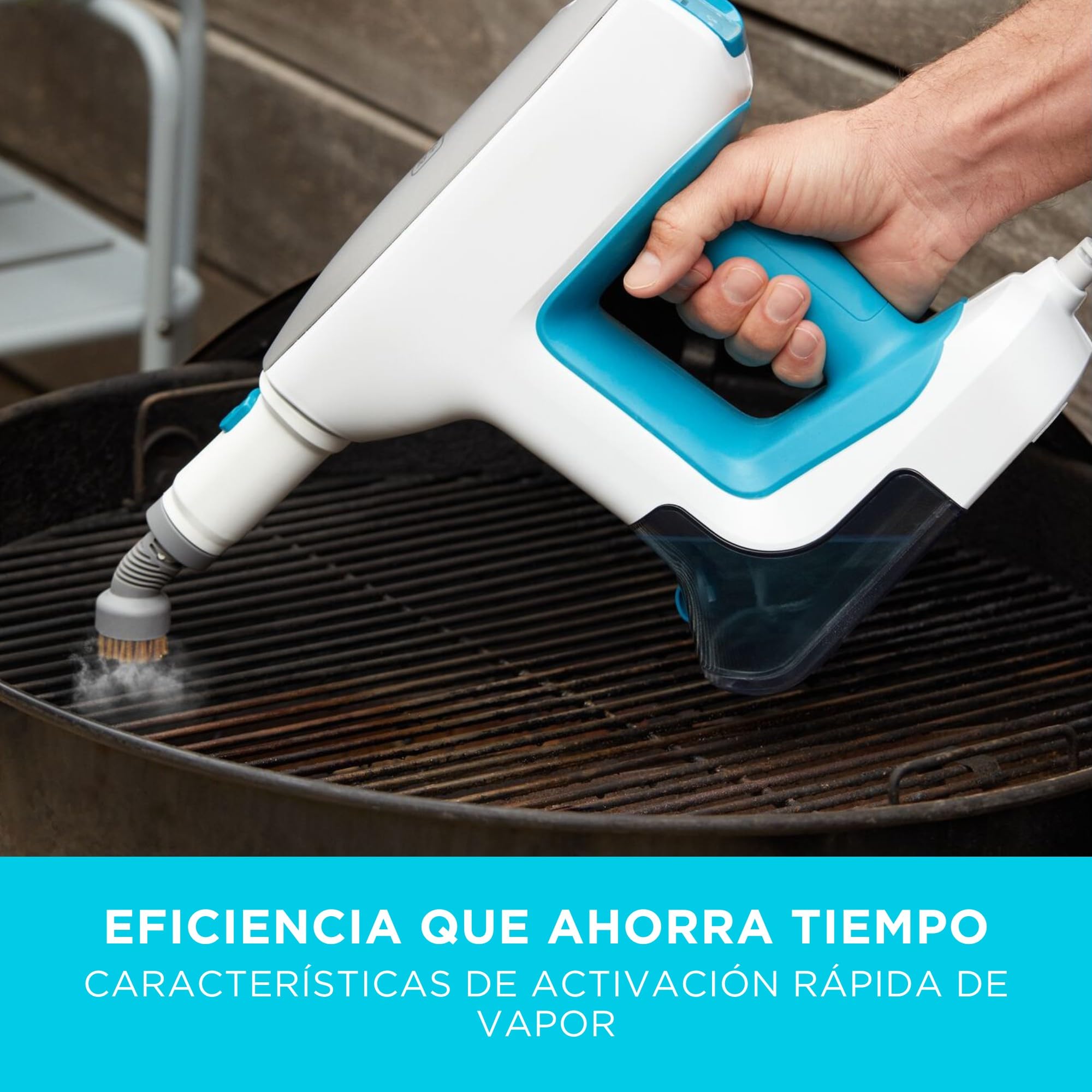 BLACK+DECKER Steam-Mop SteamSystem 1500W Multifunción con 10 Accesorios, BHSM15FX10-QS