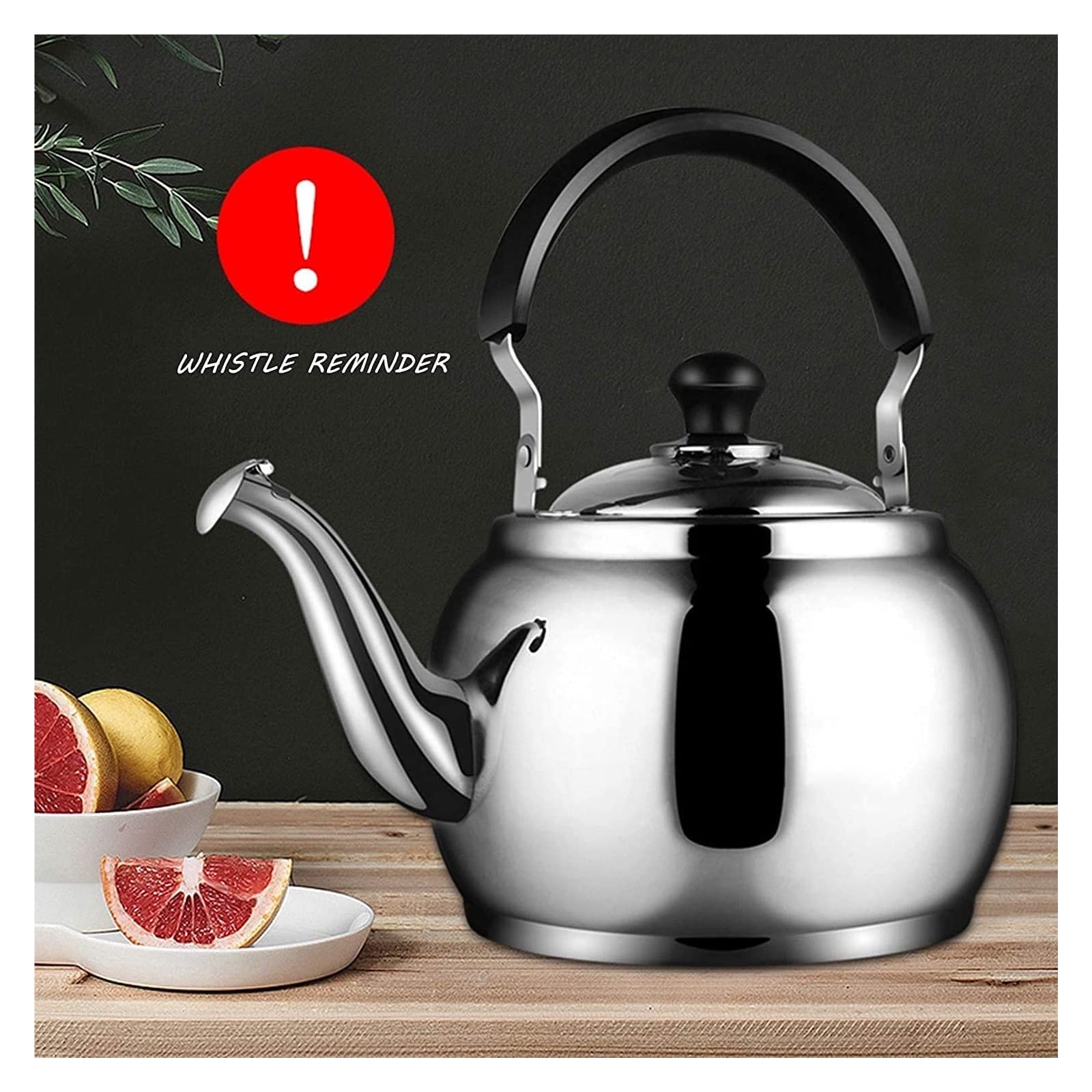 Tea Kettles, Kettle,TeapotWhistling Kettle. Kettle Stove Top Whistling Kettle Whistling Tea Kettle Heat- Ergonomic Handle and Polished Stainless Steel 3L/4L/5L Gas Kettle with Whistle(3L)(4L)