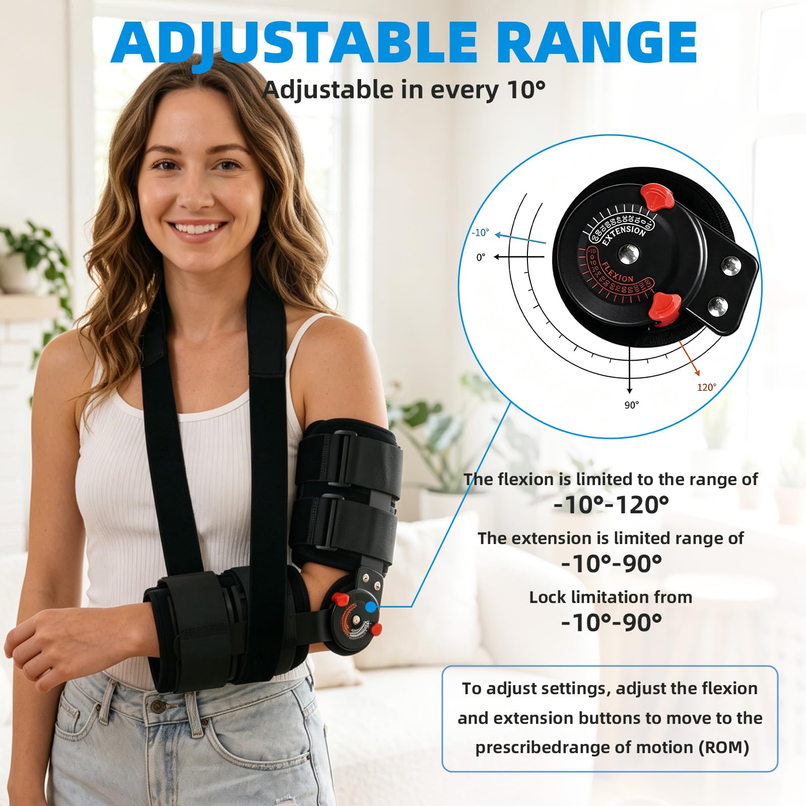 Coudiere musculation, attelle coude, coudiere tendinite | Attelle orthopédique réglable pour coude,rééducation post-opératoire,adaptée aux ligaments,tendons et fractures,universelle pour les deux bras
