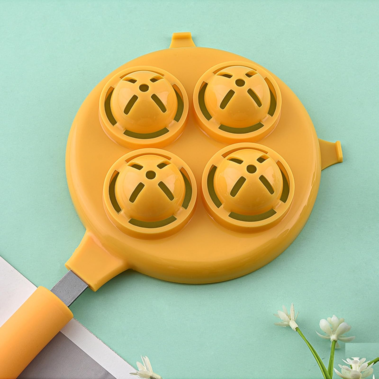 Séparateur D'œufs Forreen 4 Cellules Avec Fouet - Plastique Alimentaire Et Acier Inoxydable - Facile à Nettoyer
