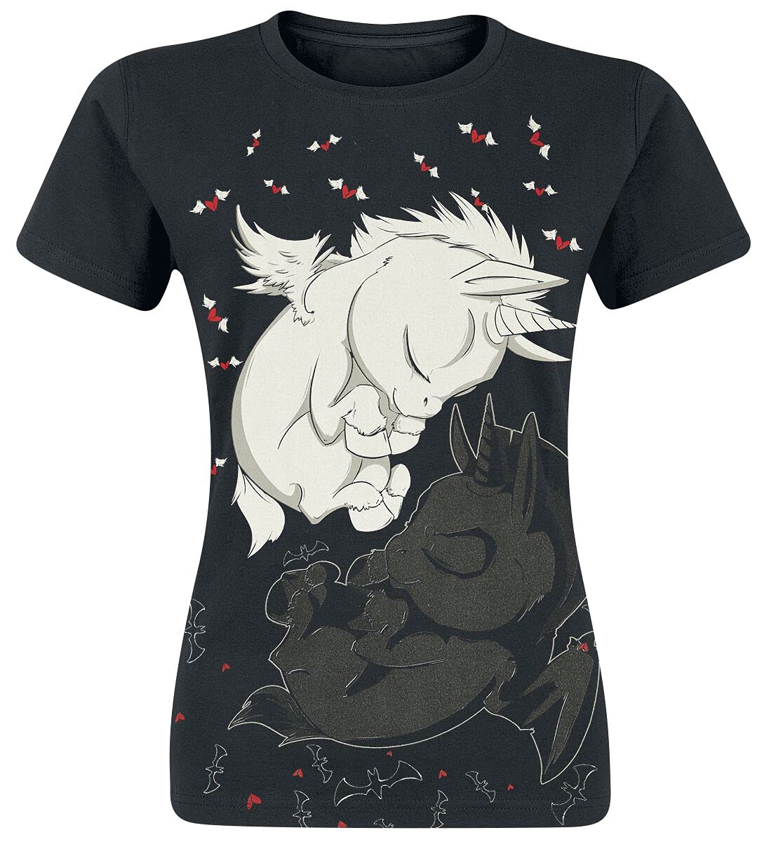 Cupcake Cult Unicorn Dream T T-Shirt - Black - Medium