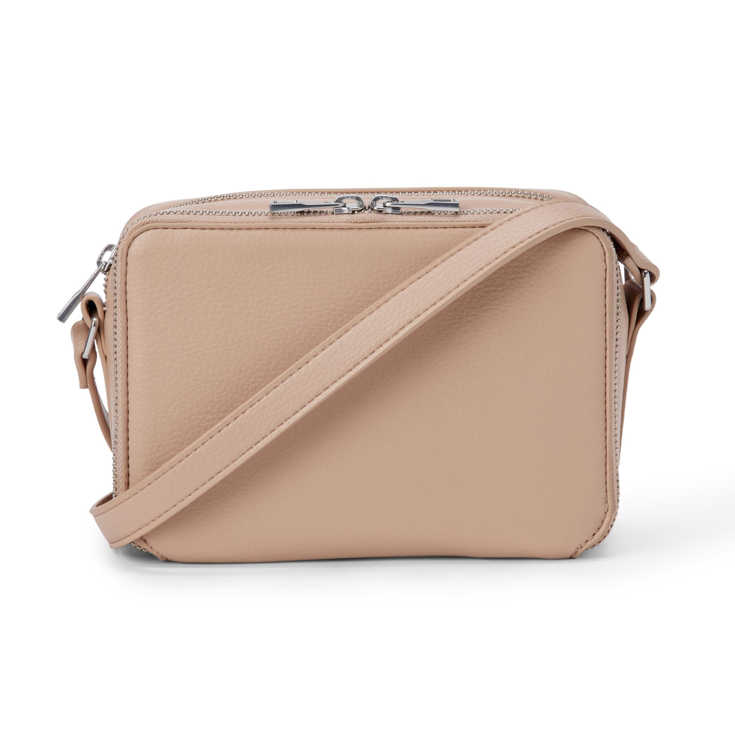 Amazon Essentials Women's Crossbody Camera Bag, Beige, One Size