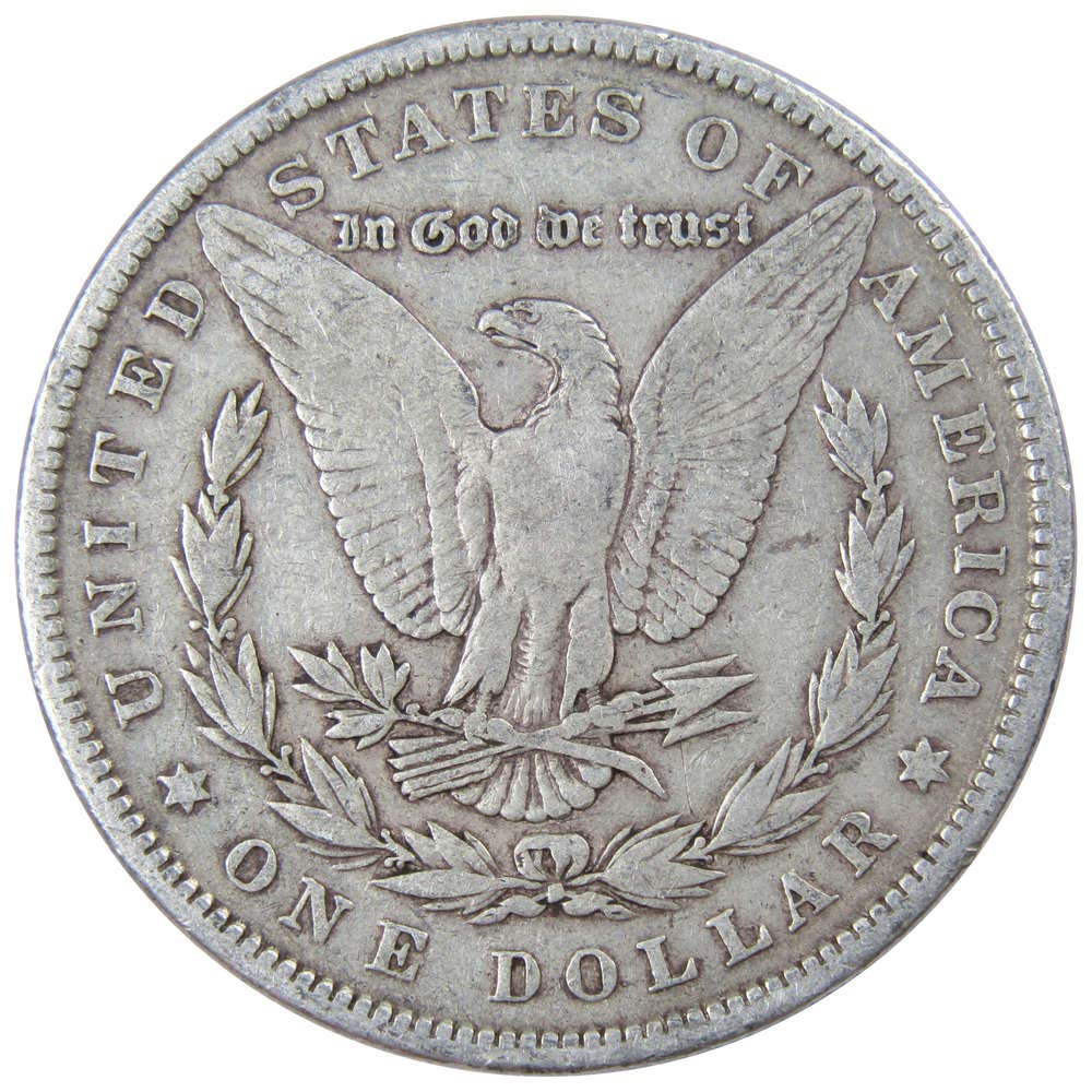 1884 Morgan Dollar F Fine 90% Silver $1 US Coin Collectible at