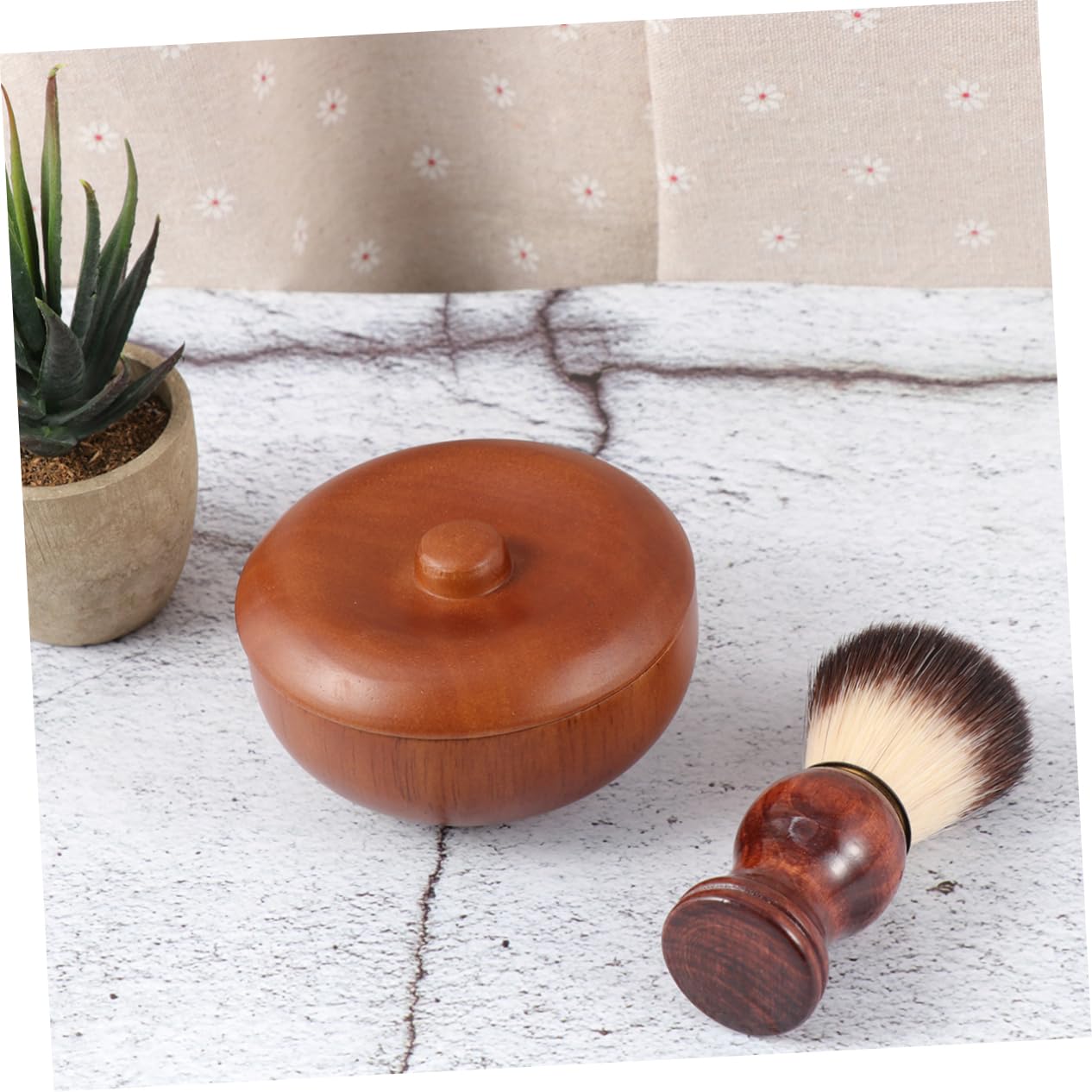 Angoily Rasatura per Barba Uomo Spazzola da Barba e Ciotola Strumento per Pulizia Viso Completo Realizzato in Materiale