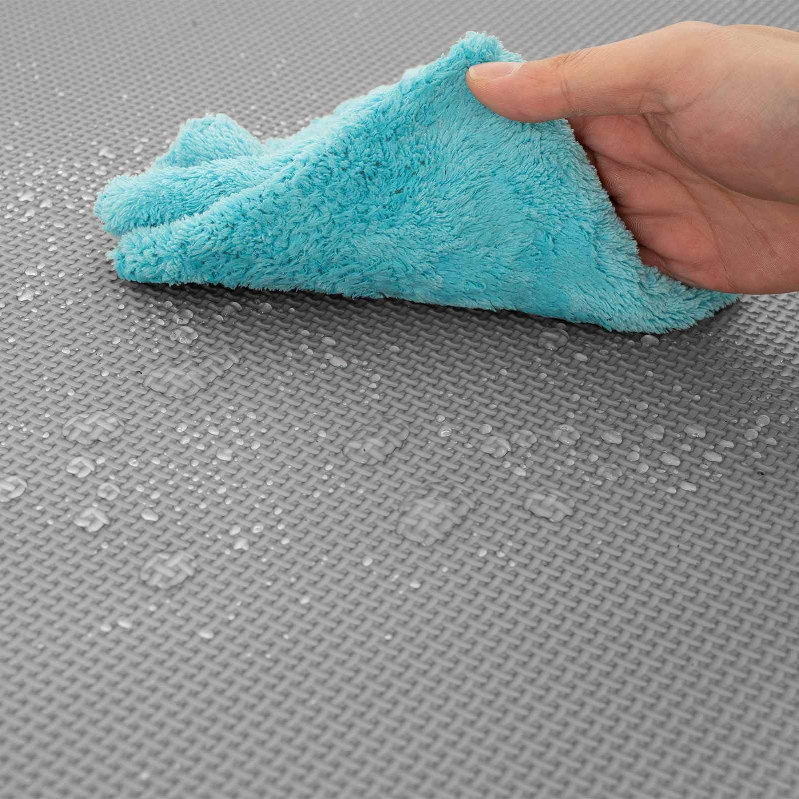 Mata ochronna do basenu, 6 szt., szara, pianka EVA, 60 x 60 cm, 2,16 m², antypoślizgowa, modułowa ochrona basenu, izolacja przed parowaniem, ochrona przed liśćmi