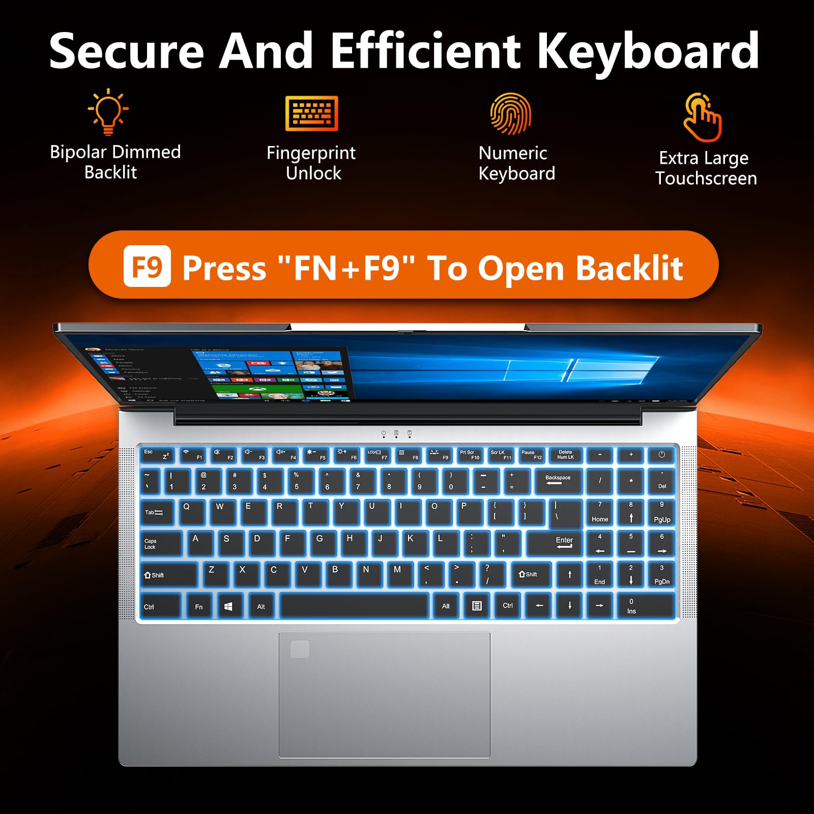 NAIKLULU 15,6 Pollici Laptop PC Portatile Computer 2025, Processore i3-1025G1 (da 1,2 a 3,4 GHz) RAM 16 GB SSD 512 GB Computer, Tastiera retroilluminata/coperchio metallico/sblocco per impronte