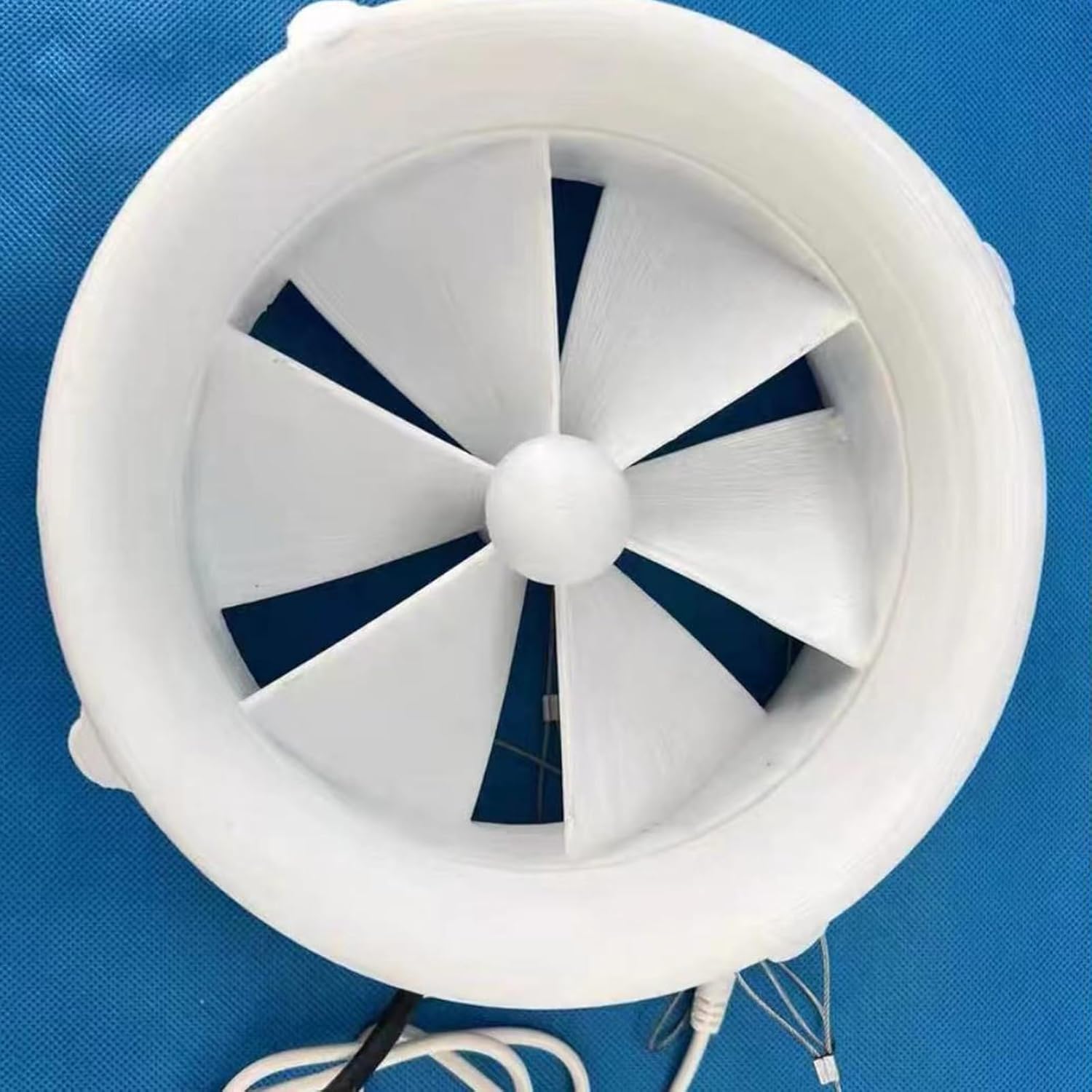 Portable Wind & Water Hybrid Turbine Generator, Small Outdoor Hydroelectric Generator 6-Blade Quick-Start Micro Turbine Outdoor/Camping/Emergency Power