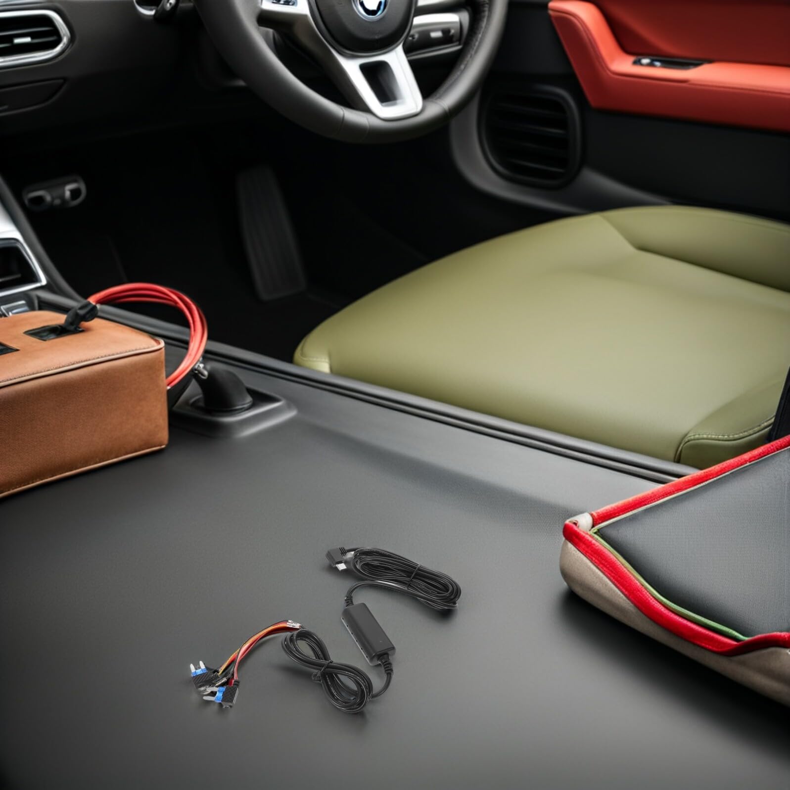 Kit Cablaggio per Dashcam Usb-c a 3 Core, Cavo di Alimentazione Acc per Auto Controllo Automatico, Compatibile Telecamera da Cruscotto, Alimentazione Stabile per Uso in Viaggio