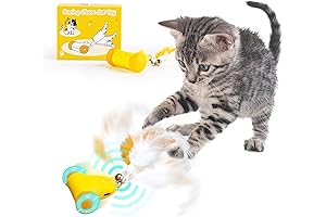 Interactive Feather Fury Cat Toy: Smart Automatic Mouse & Feather Teaser