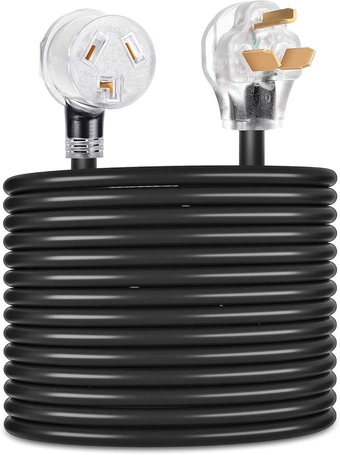 Rophor Dryer Extension Cord 3 Prong, 30 Amp NEMA 1030P to 1030R with