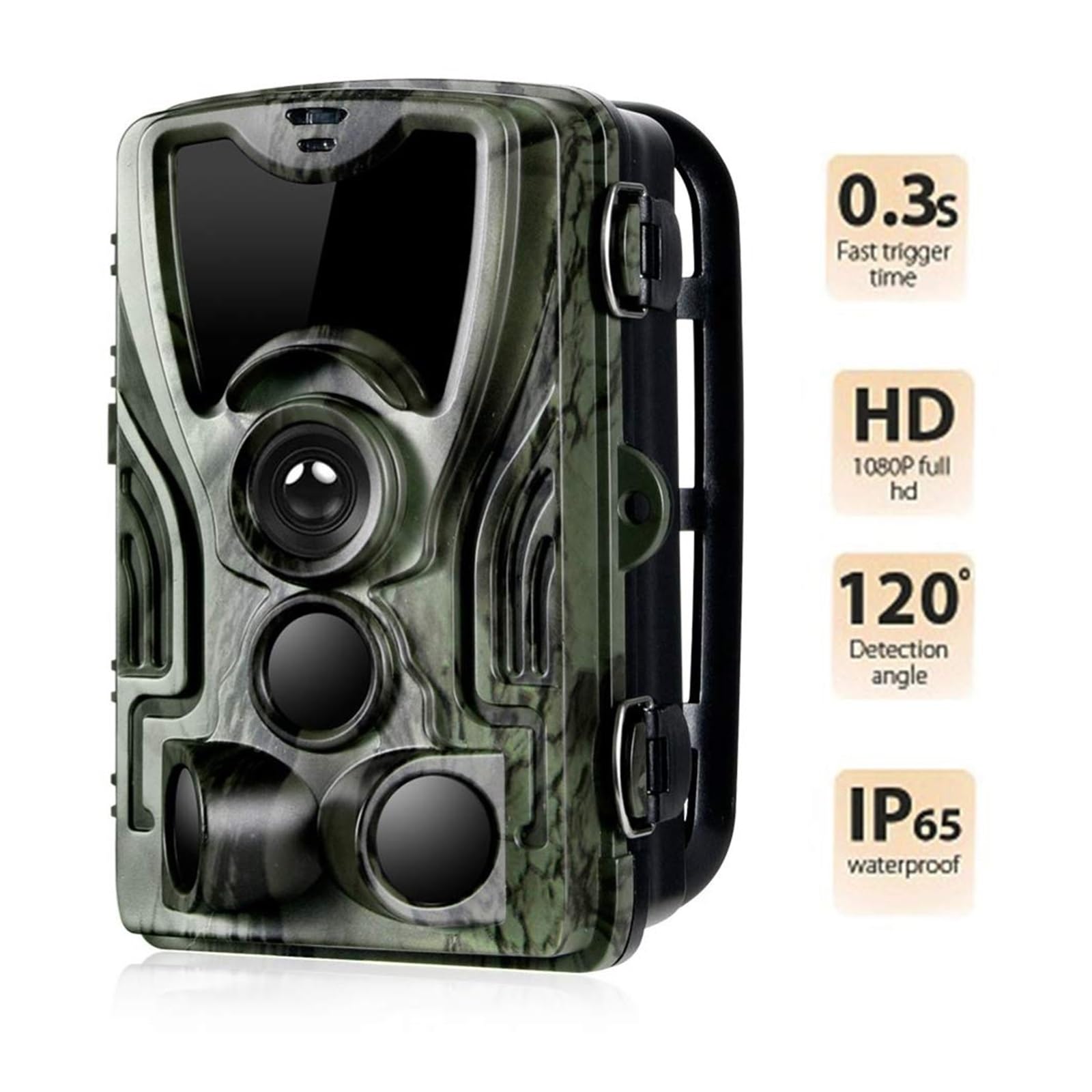 Kamera Myśliwska 20MP 1080P IP65 Noktowizor Kamery Obserwacyjne Wodoodporne Monitorujące Dziką Przyrodę Fotopułapka HC801A Wysoka Rozdzielczość