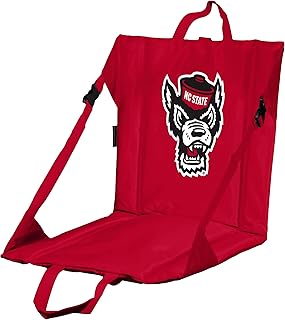 Logo Brands NCAA Portable Foldable Stadium Seat with Back Support – 16" x 14.5" Seating Area, One Size, Team Color, Ideal for Outdoor and Sporting Events