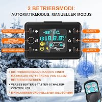Likaci 5-8KW Diesel Fűtés 12V/24V LCD Kijelzővel és Távirányítóval Autóhoz 5
