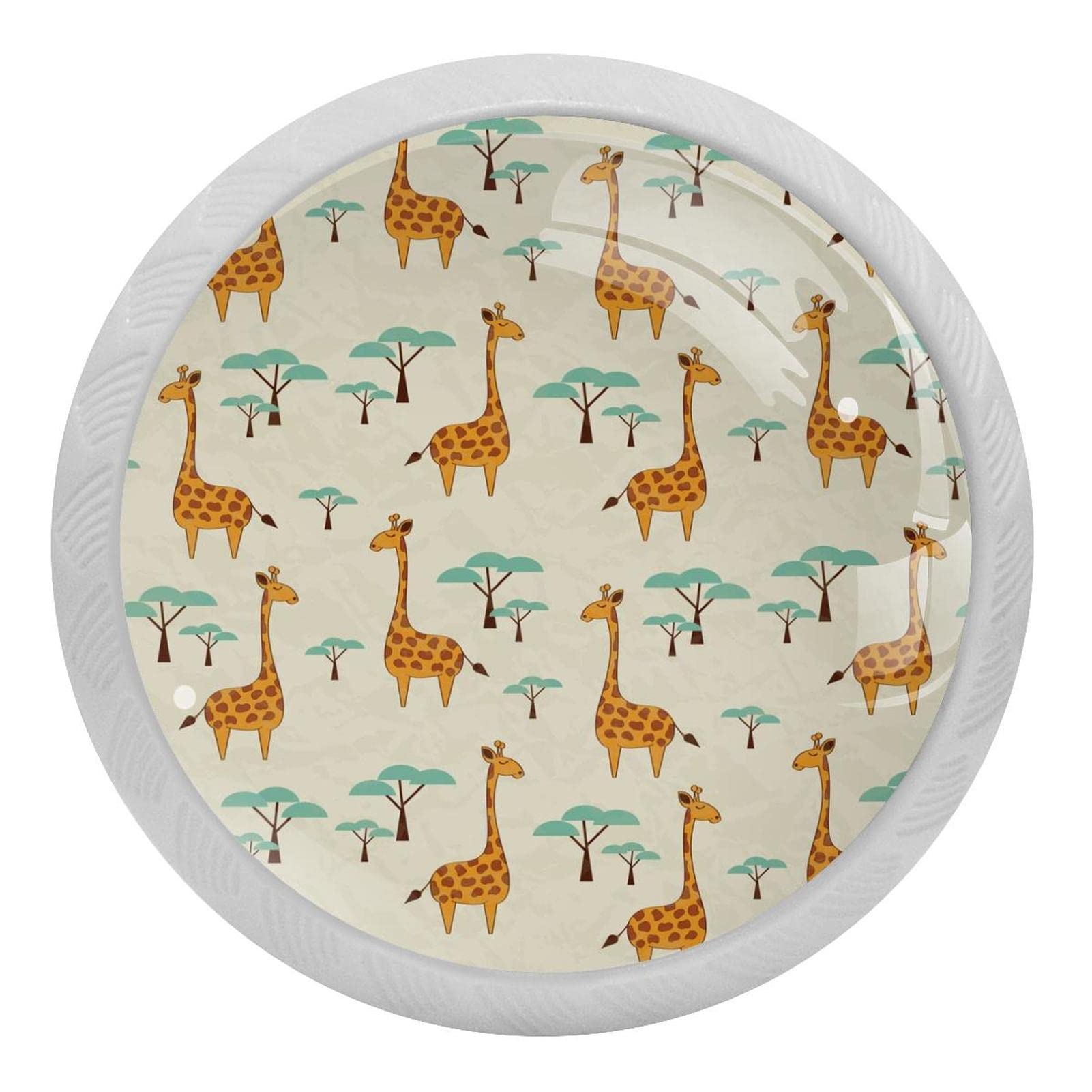 Poignées de placard fluorescentes girafe pour illuminer votre cuisine la nuit
