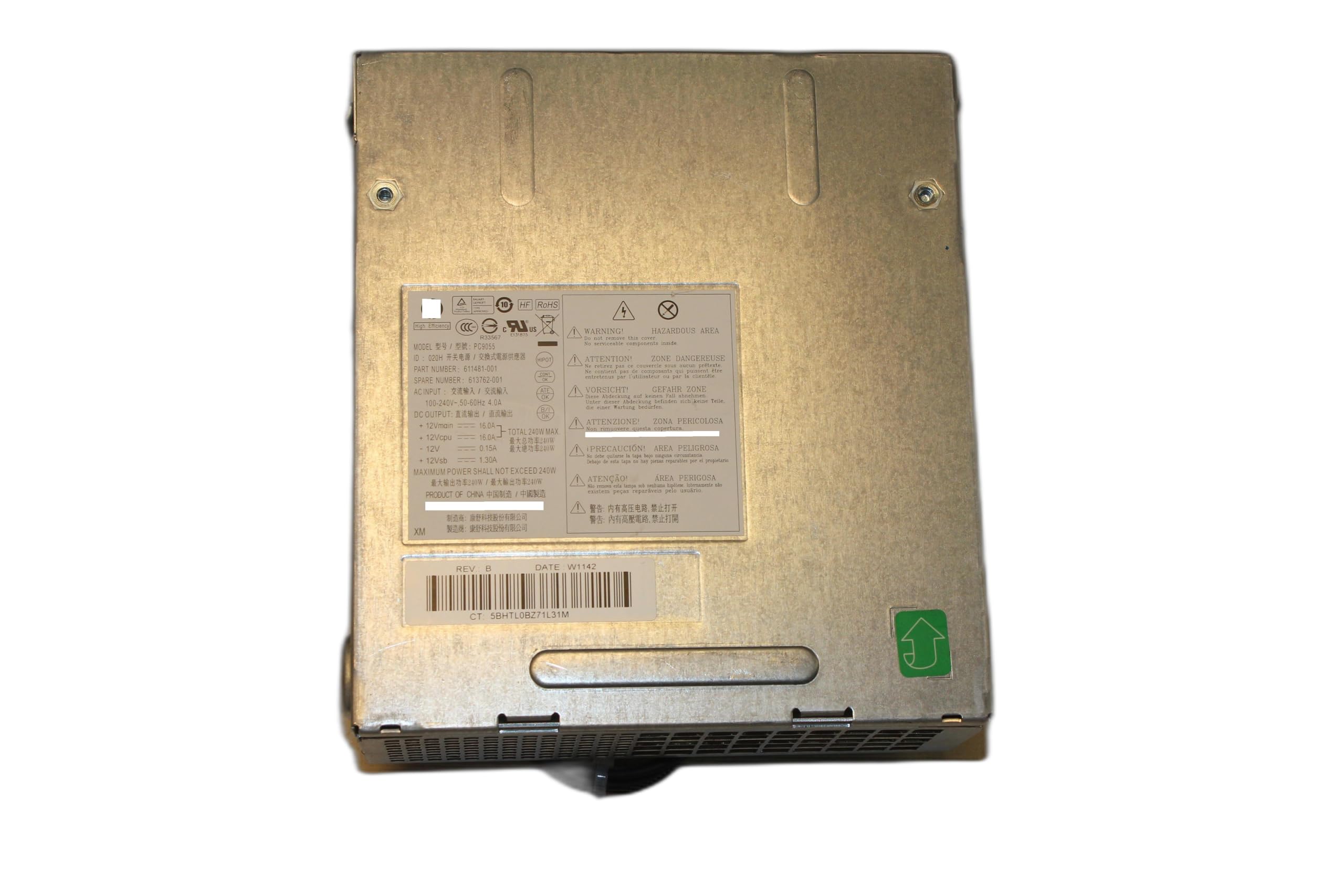 サーバー HP compad 611483-001 613764-001 320W For HP Compaq 6300 8000 Elite MT
