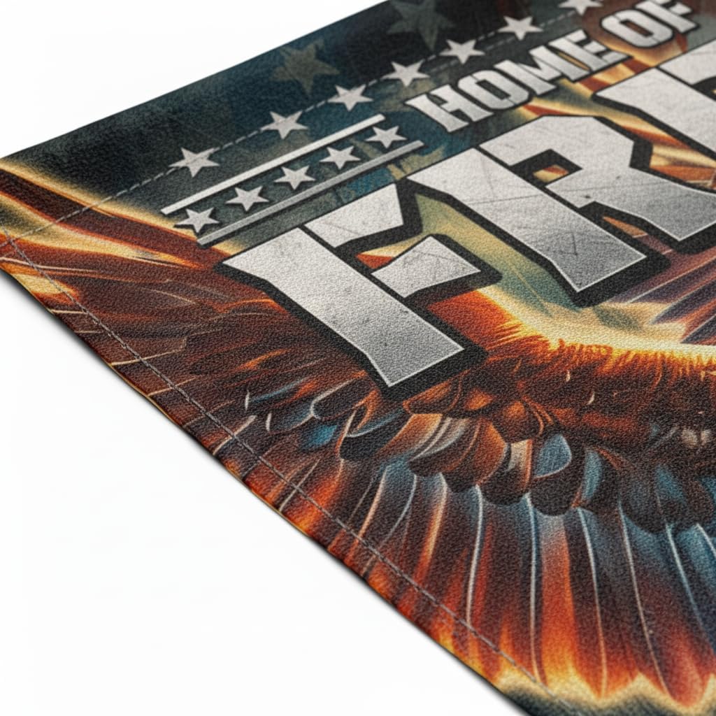 Heroic Eagle Veteran Garden Flag 12x18 In Doublesided Military Rifle "Home of the Free" Outdoor Decor Veterans Day Memorial Day Tribute Gift US Military - Image 3