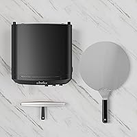 Vista 8 de BIG HORN OUTDOORS Horno de pizza para interiores, horno eléctrico de pizza de 14 pulgadas con 6 modos, calienta hasta 800 °F, cocina de pizza