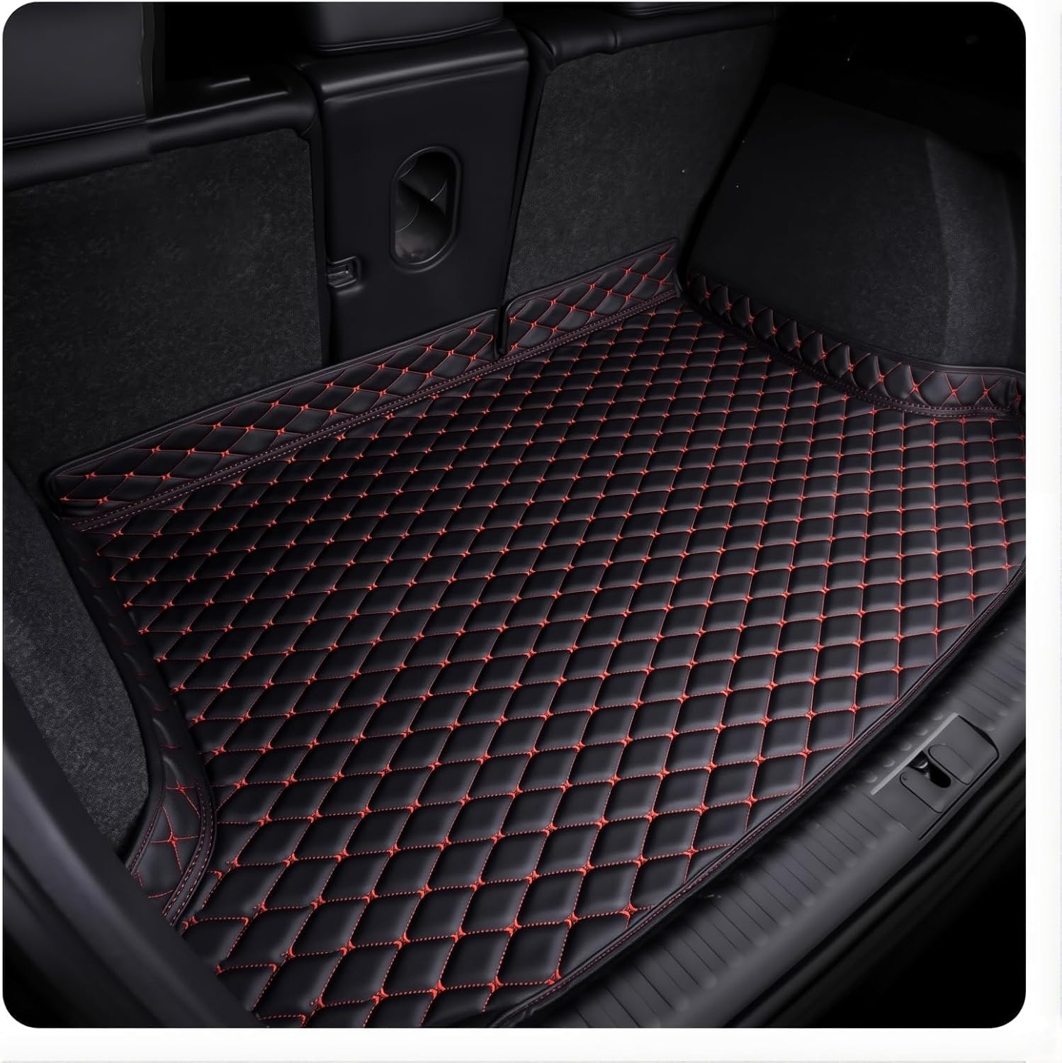 liufangfc Custom Fit Boot Liner for Renault Captur 2018-2023 2024 2025 (B) – Non-Slip Heavy Duty Leather Effect Mat with Raised Edge – Car Boot Tray