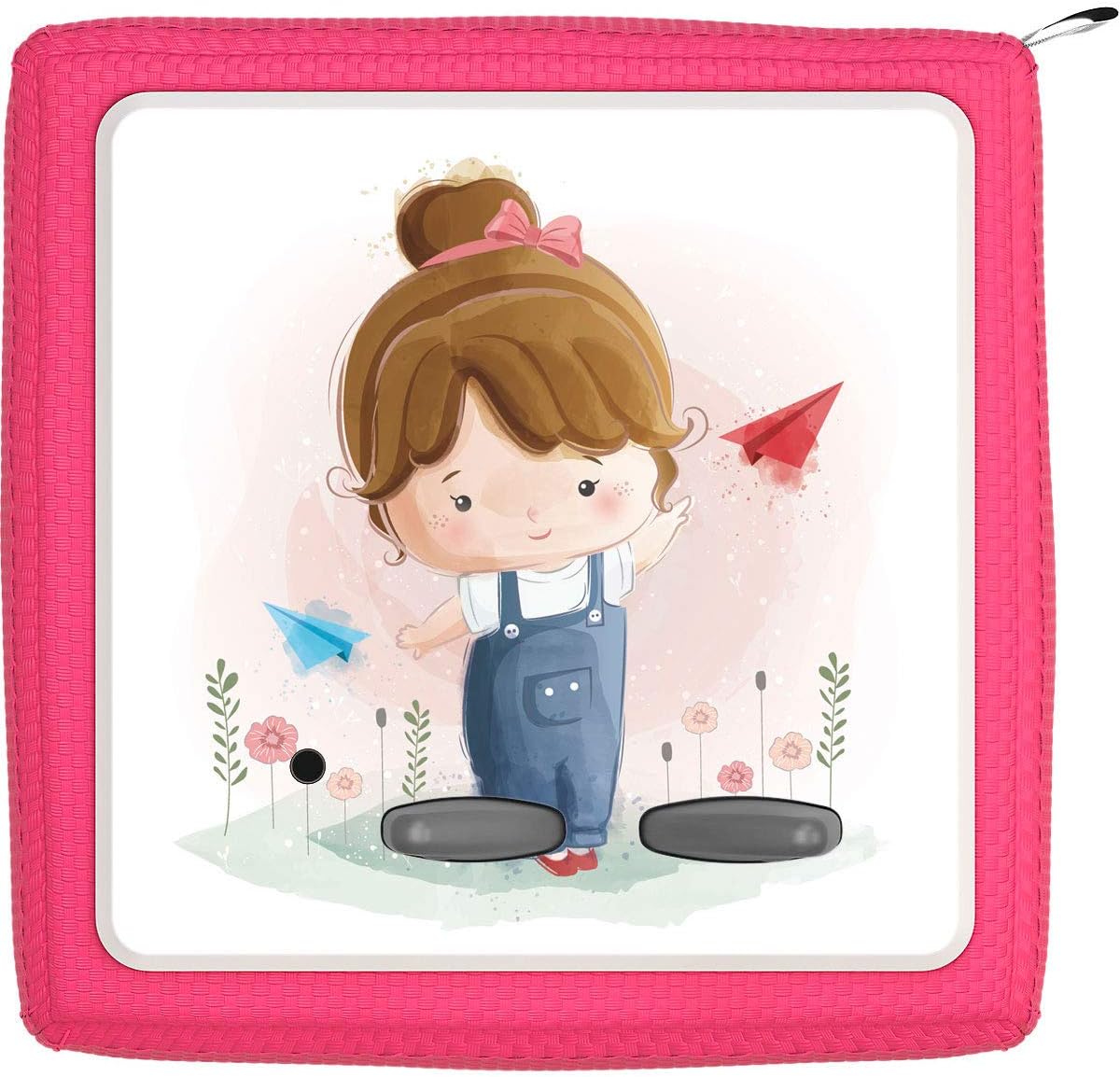 TheSmartGuard Protective Film Suitable for The Toniebox foil Sticker, Little Girl with Brown Hair and Flowers - Image 3