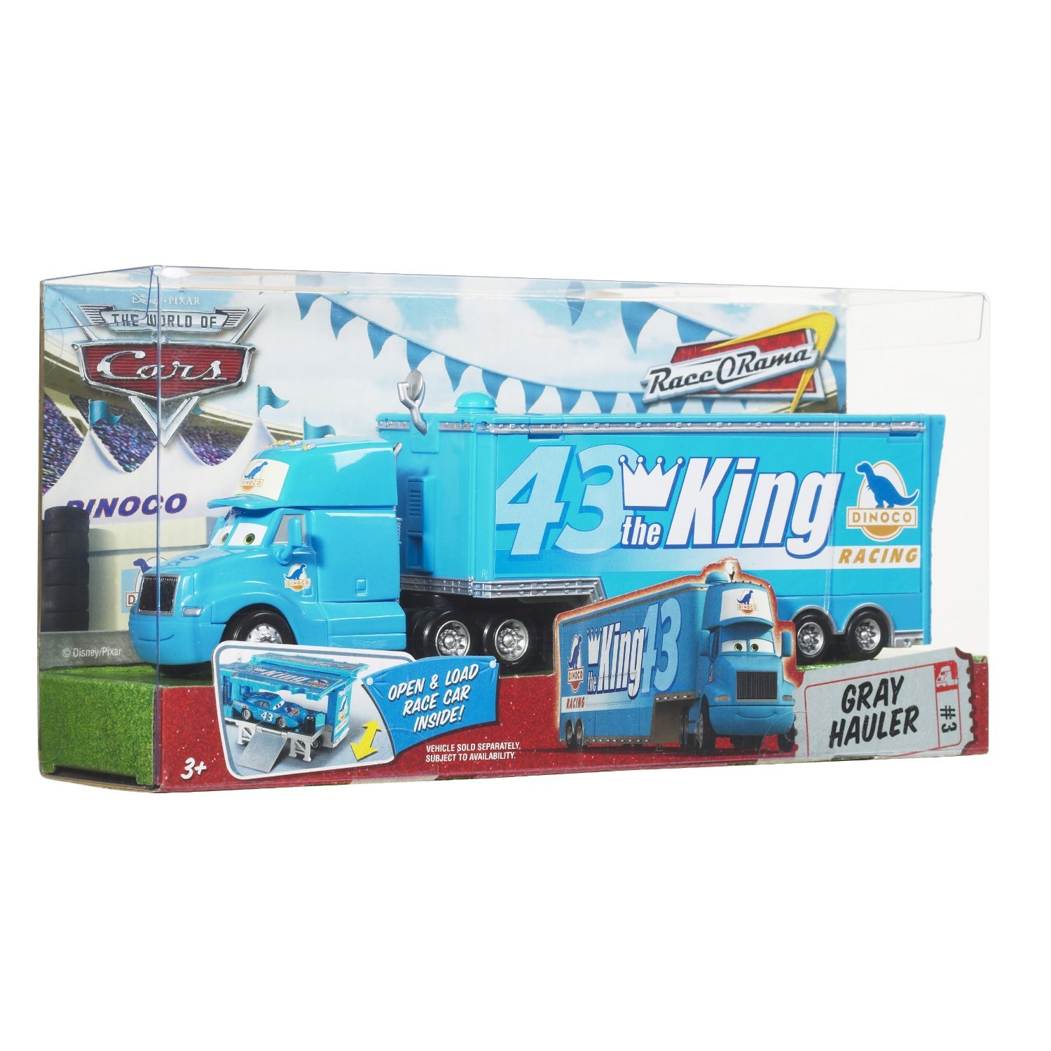 Disney Pixar CARS Gray Hauler - 43 The King Dinoco Racing : Amazon