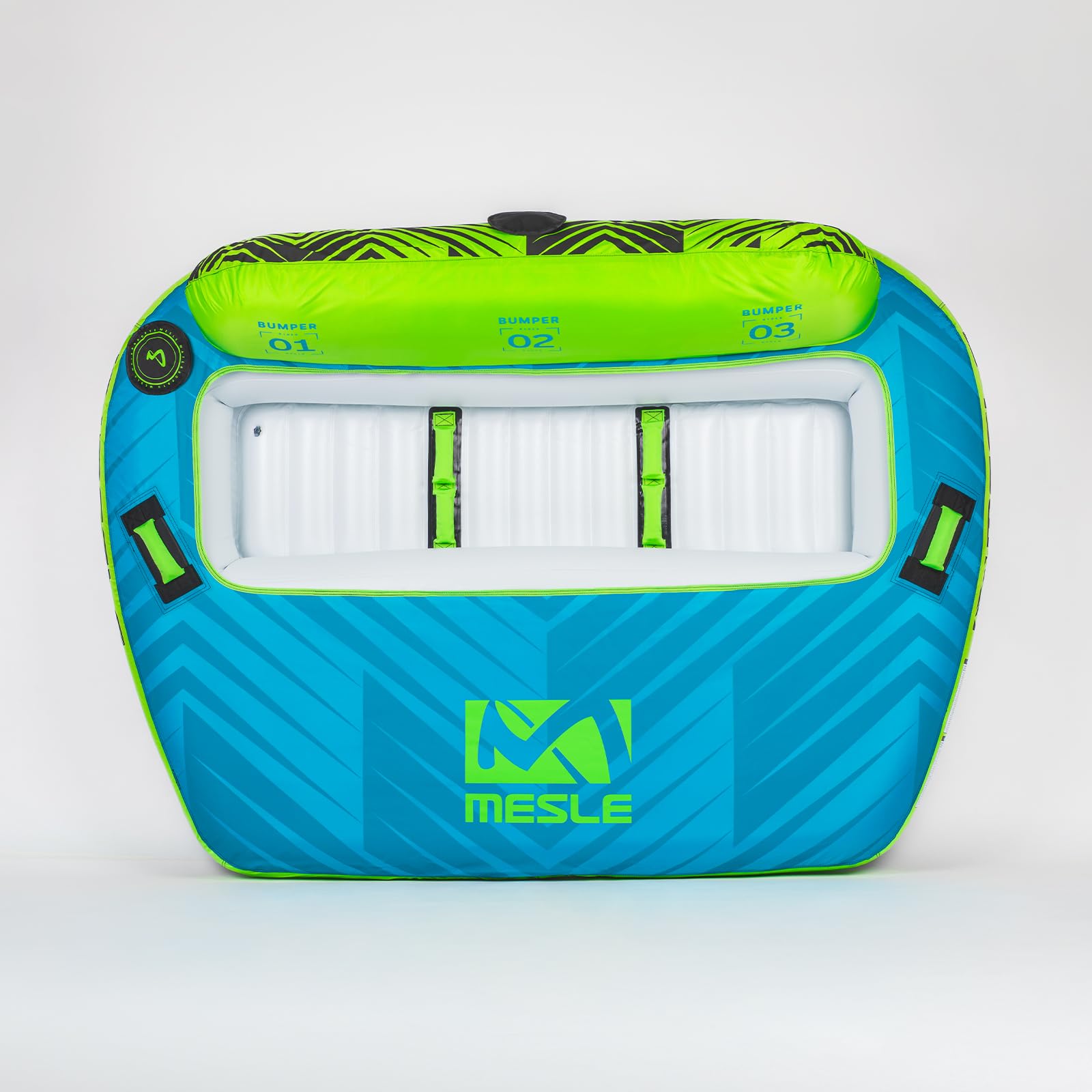 Mesle Flotador de Arrastre Bumper 1-3 Personas Hinchable para Barco y Moto Acuática
